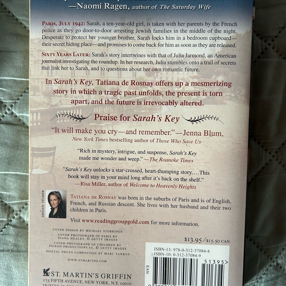 Sarah's Key Book - Picture 2 of 2